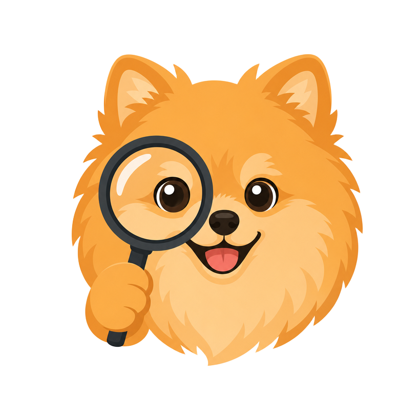 Maskot pomeranian s lupou